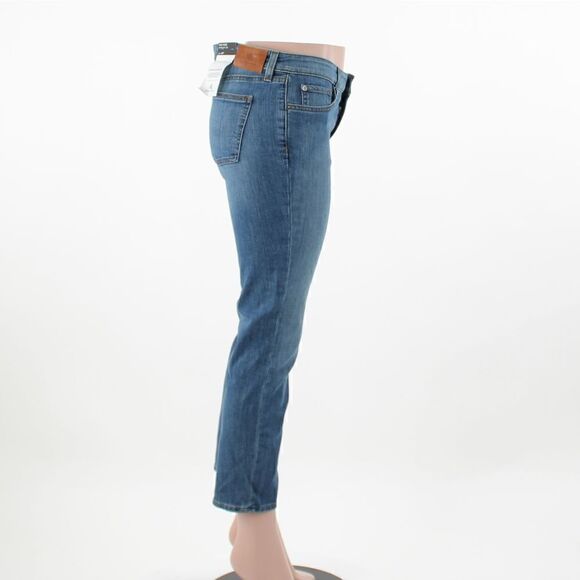 Lauren Ralph Lauren Petite Premier Straight Jeans Ocean Blue Wash Denim - Picture 5 of 5